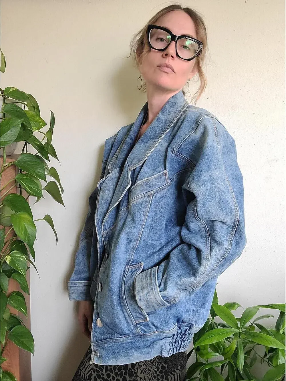 The Kimmy Vintage 80s Jean Jacket L - Picture 2 of 9